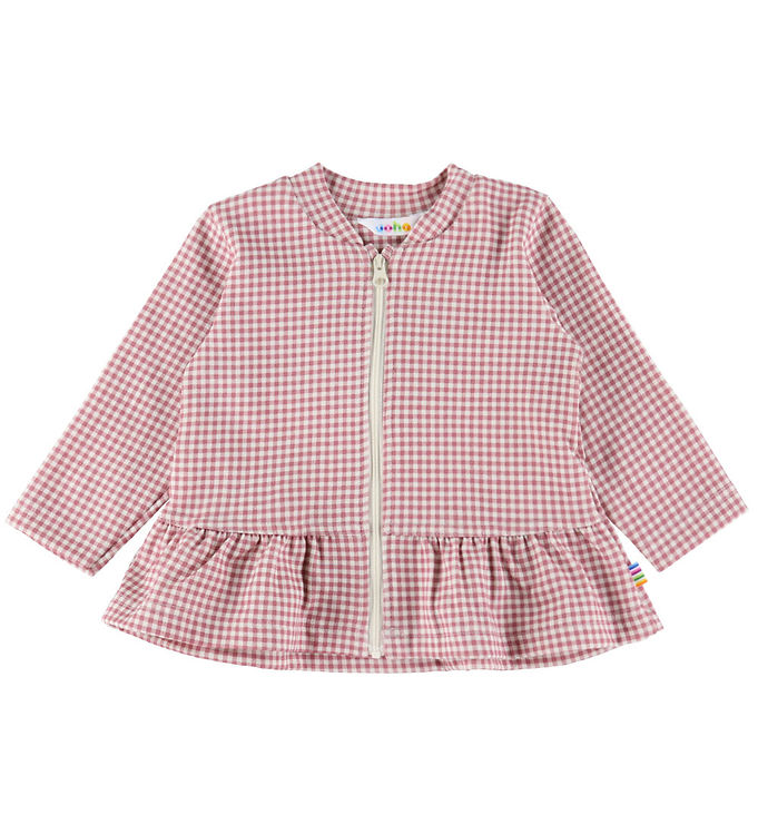 Joha Cardigan - Mørkerosa m. Tern
