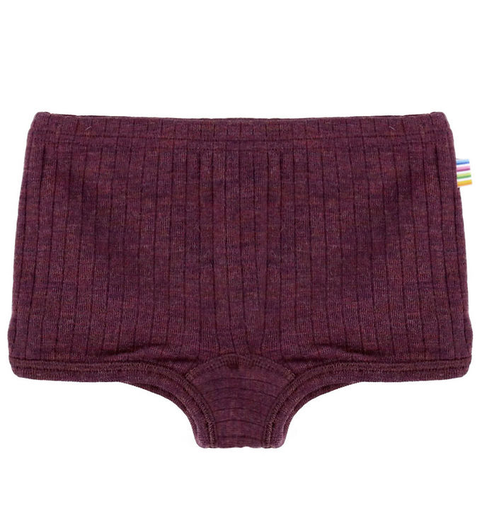 Joha Hipsters - Uld - Rib - Blomme Joha Hipsters - Uld - Rib - Blomme