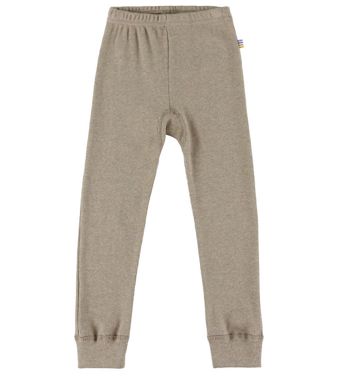Joha Leggings - Rib - Mørk Beige Joha Leggings - Rib - Mørk Beige