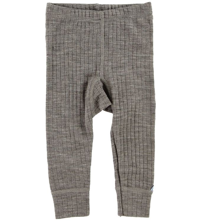 Joha Leggings - Uld - Brunmeleret Joha Leggings - Uld - Brunmeleret