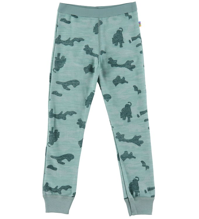 Joha Leggings - Uld/Bambus - Grøn Aop Joha Leggings - Uld/Bambus - Grøn Aop