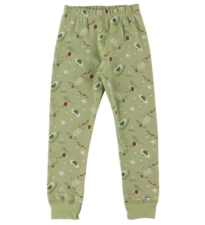 Joha Leggings - Uld/Bomuld - Grøn m. Planeter Joha Leggings - Uld/Bomuld - Grøn m. Planeter