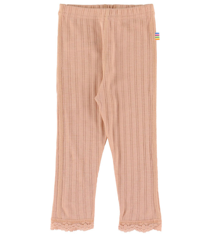 Joha Leggings - Uld/Silke - Fersken Joha Leggings - Uld/Silke - Fersken