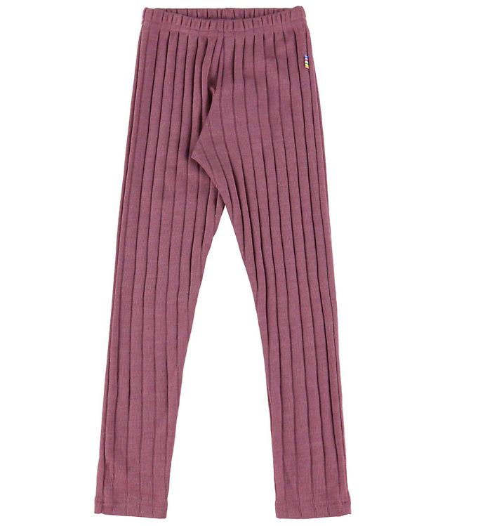 Joha Leggings - Uld/Silke - Rib - Lyng