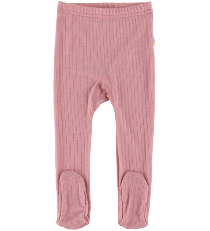 Joha Leggings m. Fod - Uld - Rosa