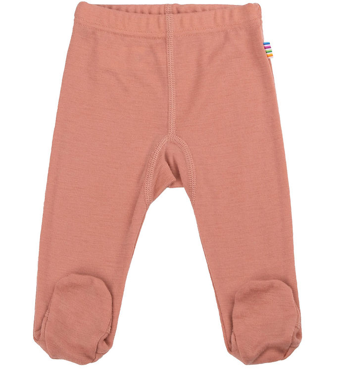Joha Leggings m. Fødder - Uld - Laks