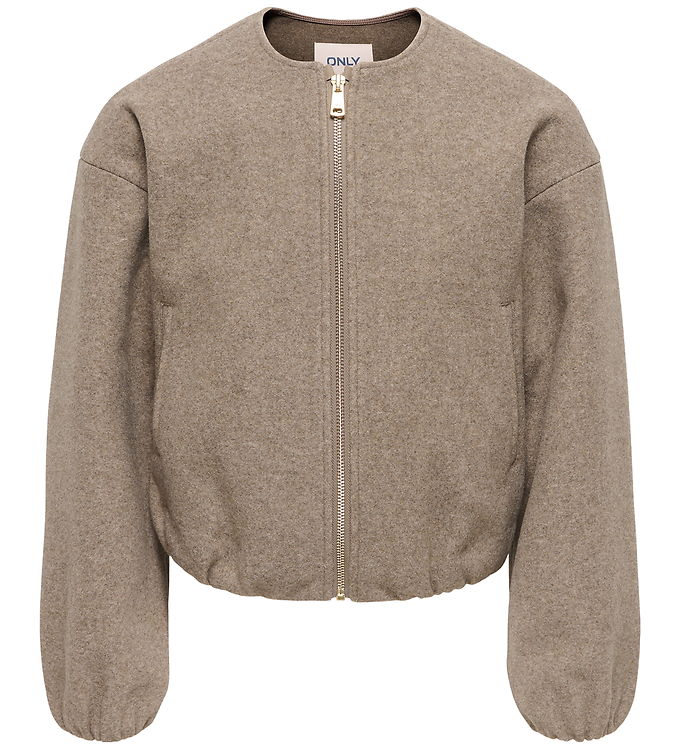 Kids Only Bomberjakke - KogAdina - Taupe Gray/Melange