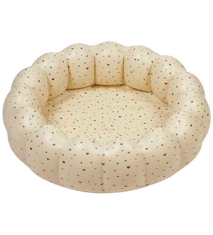 Konges Sløjd Badebassin - Small Shell - 90x25 cm - Multi Hearts