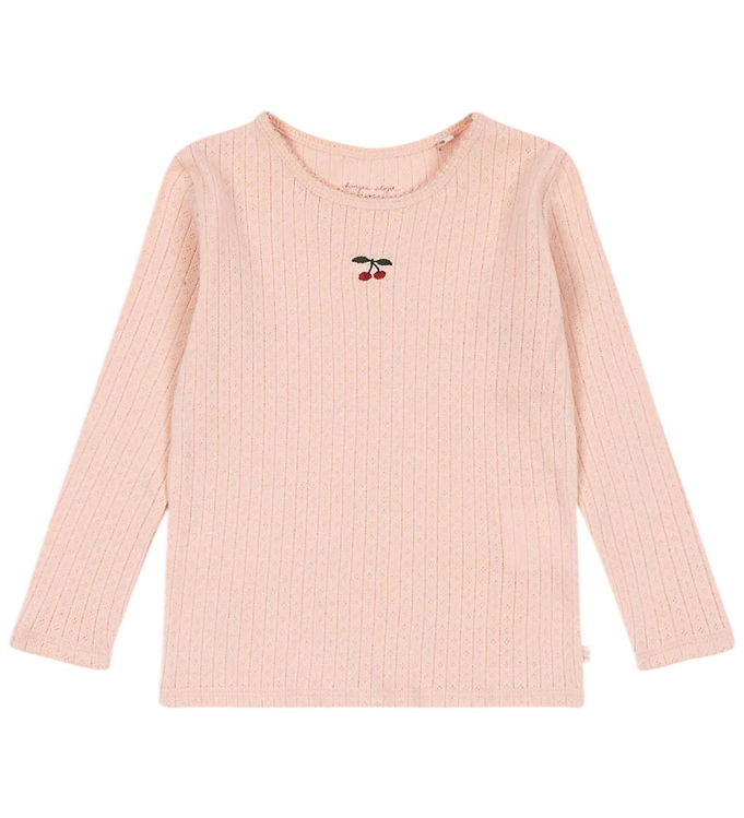Konges Sløjd Bluse - Hulmønster/Blonder - Minnie - Pale Blush