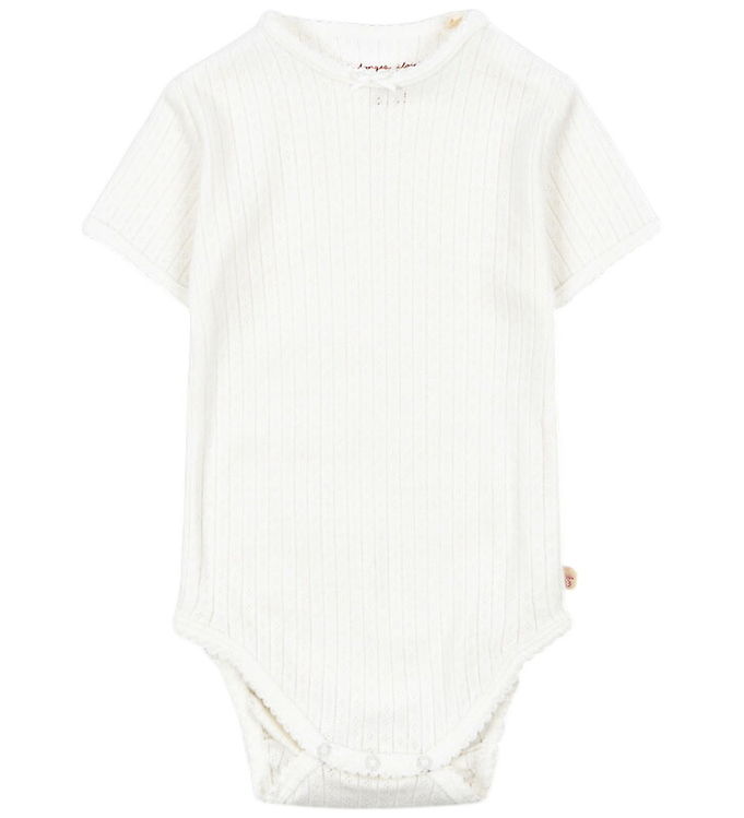 Konges Sløjd Body k/æ - Hulmønster - Minnie - Optic White
