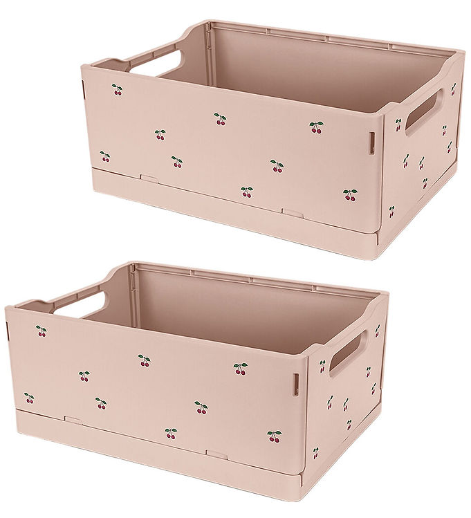 Konges Sløjd Foldekasser - 2-Pak - Cherry Blush