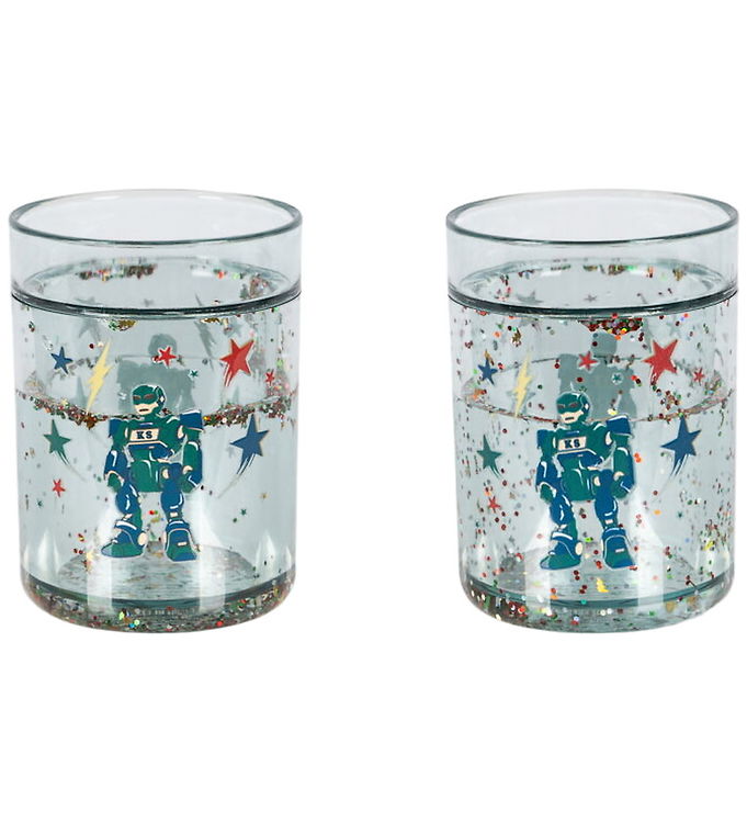 Konges Sløjd Glimmerkopper - 2-Pak - Glitter - Hero Robot Konges Sløjd Glimmerkopper - 2-Pak - Glitter - Hero Robot