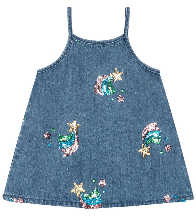 Konges Sløjd Kjole - Denim - Magot Sequin - Rainbow Star