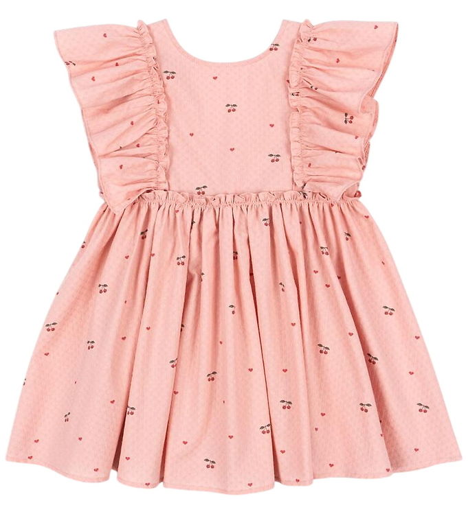 Konges Sløjd Kjole - Evia Frill - Cherry Coeur Konges Sløjd Kjole - Evia Frill - Cherry Coeur