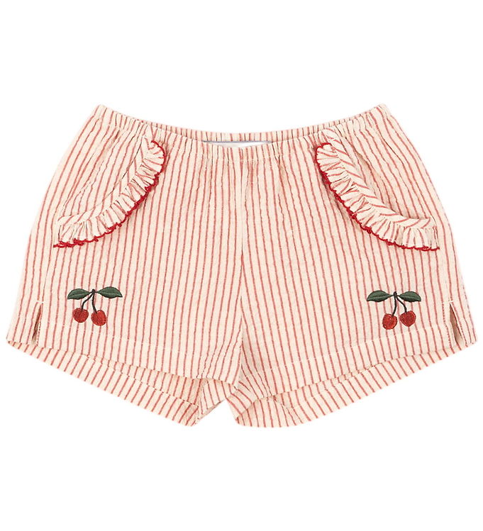 Konges Sløjd Shorts - Ellie - Amour Stripe m. Flæser Konges Sløjd Shorts - Ellie - Amour Stripe m. Flæser