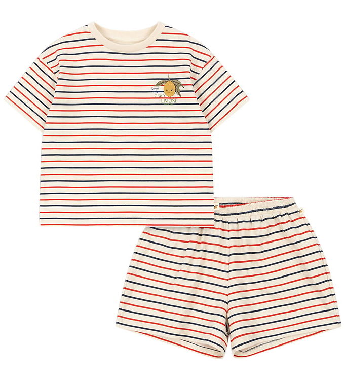 Konges Sløjd Shortssæt - Basic - Tricolore Stripes Konges Sløjd Shortssæt - Basic - Tricolore Stripes