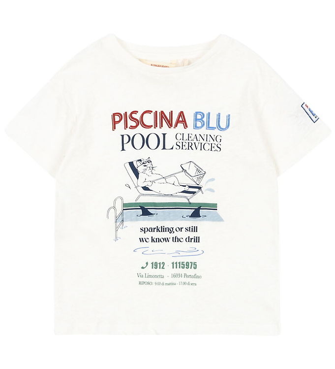 Konges Sløjd T-shirt - Era - Off White/ Piscina Konges Sløjd T-shirt - Era - Off White/ Piscina