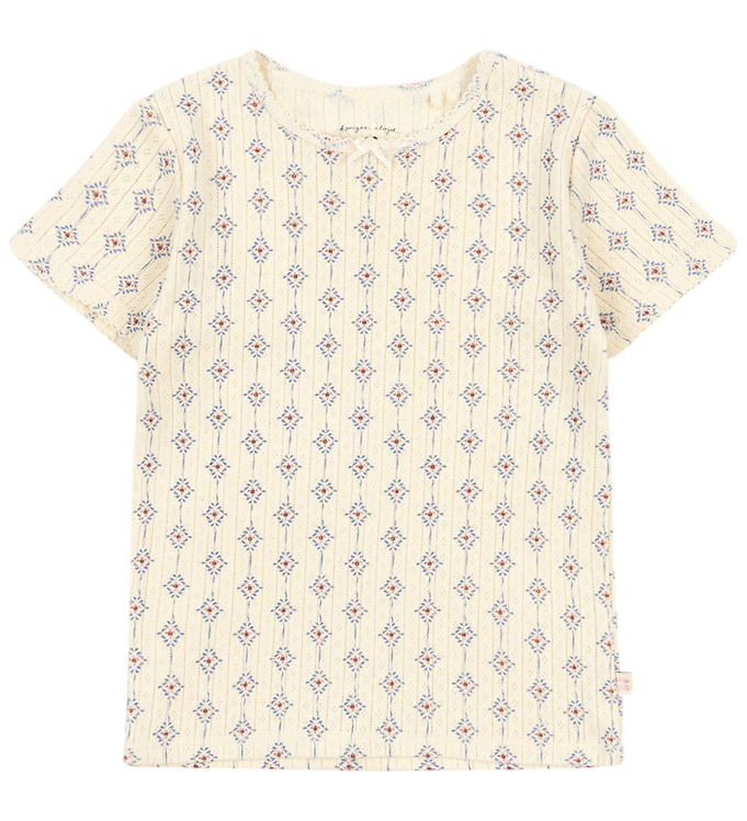 Konges Sløjd T-shirt - Hulmønster - Minnie - Muro Blu Konges Sløjd T-shirt - Hulmønster - Minnie - Muro Blu