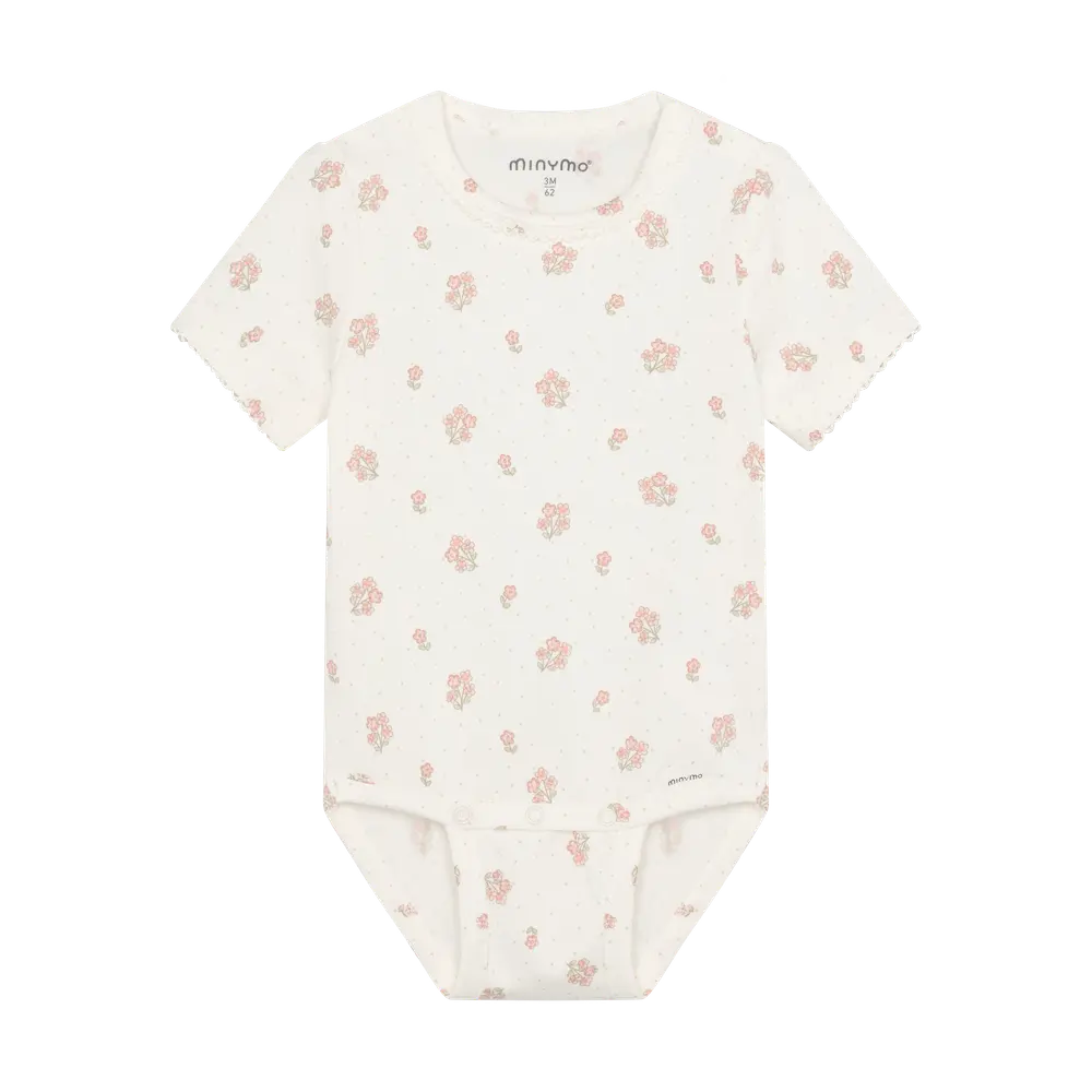 Kortærmet Body m. Print - Vanilla Ice - 68