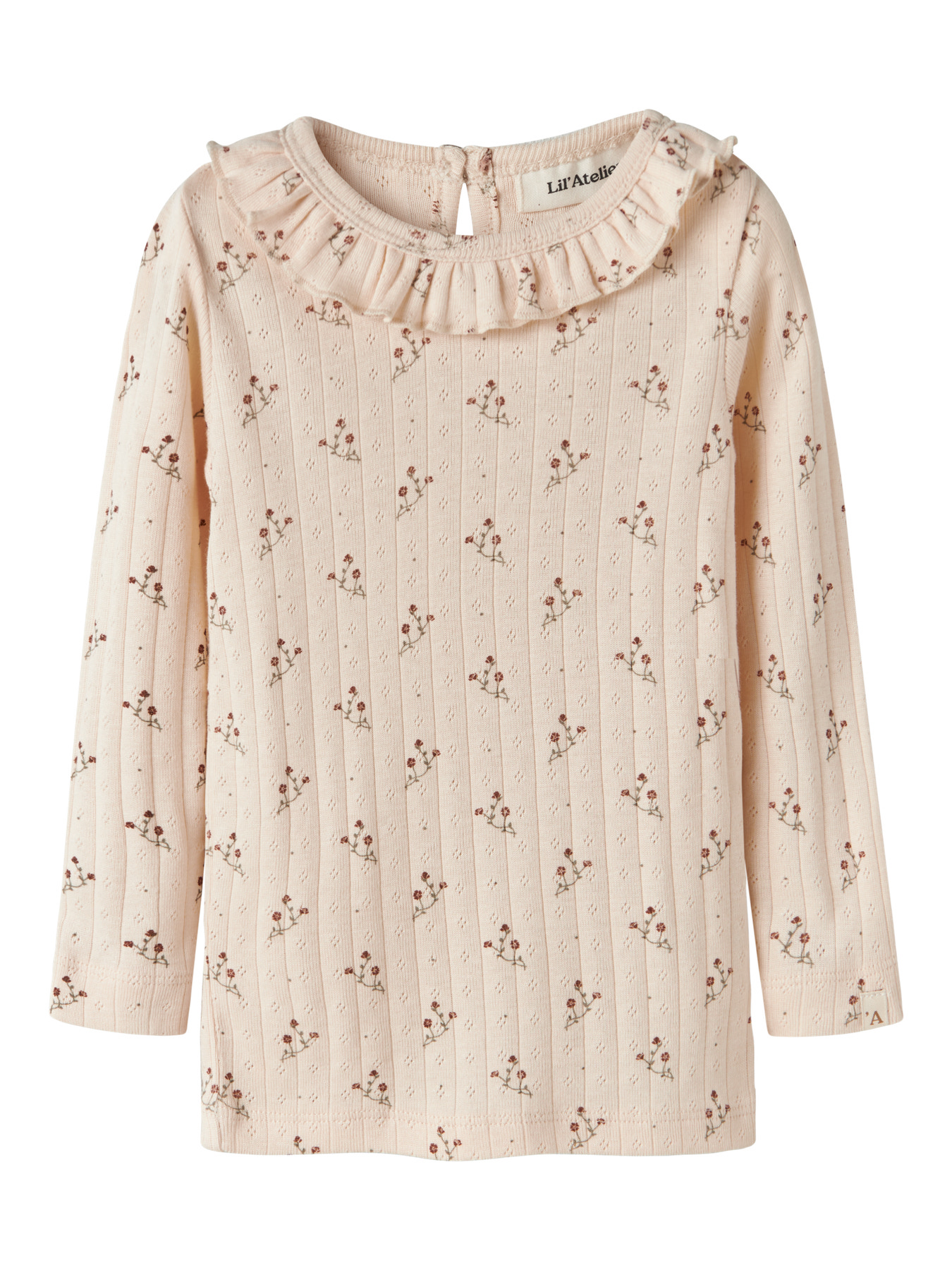 LIL ATELIER Rib Bluse Rachello Novelle Peach Flower