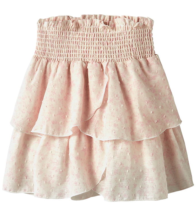 LMTD Nederdel - NlfBibby - Antique White/Pink A Boo LMTD Nederdel - NlfBibby - Antique White/Pink A Boo