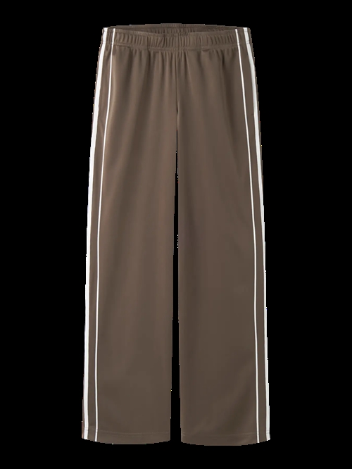LMTD Wide Bukser Klara Stripe Chocolate Chip