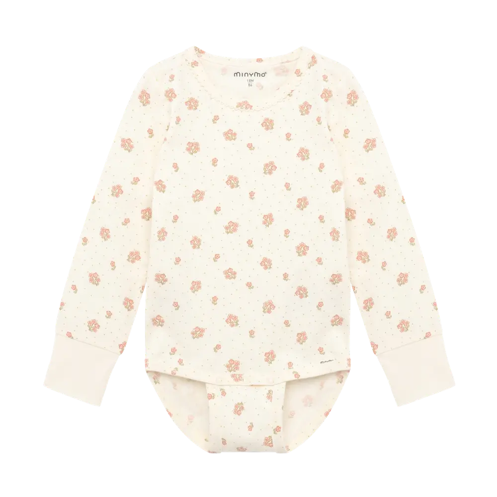 Langærmet Body m. Print - Vanilla Ice - 86 Langærmet Body m. Print - Vanilla Ice - 86