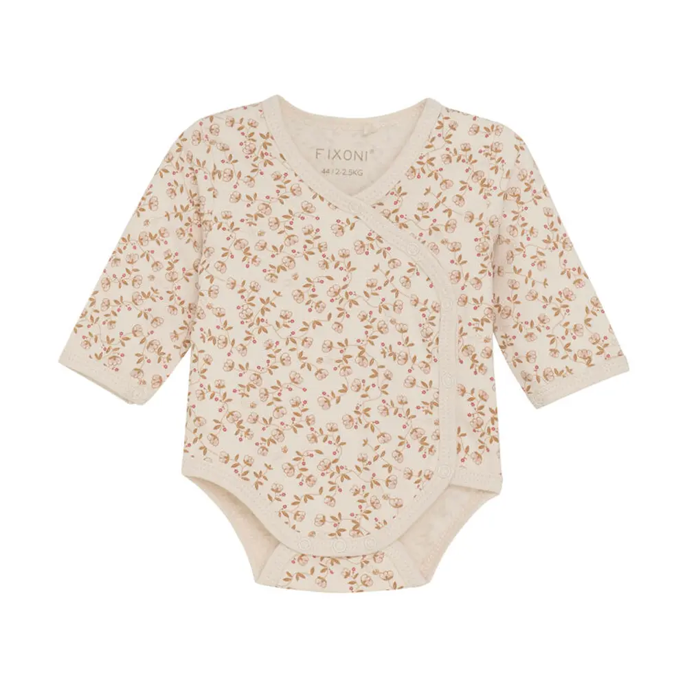 Langærmet Warp Body m. Print - Pale Mauve - 44