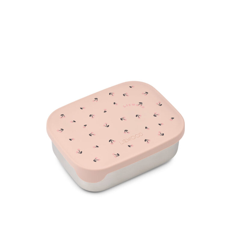 Liewood Arthur - Printed Lunchbox - Mini Cherry heart/Rosey