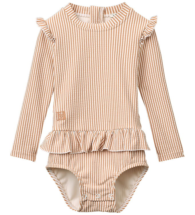 Liewood Badedragt - Sille Baby - Y/D Stripe Pale Tuscany/Creme d