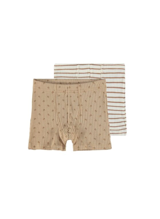 Lil Atelier 2 Pak Boxers Travertine - 92