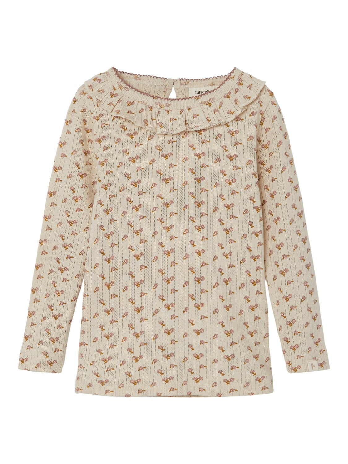 Lil Atelier Bluse Rachello LS Slim Top - Fog - 92 cm Lil Atelier Bluse Rachello LS Slim Top - Fog - 92 cm