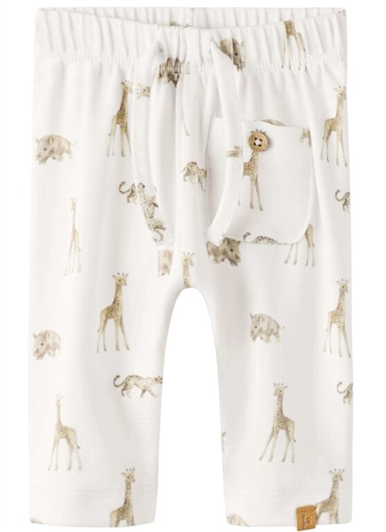 Lil Atelier Bukser - Gayo Elo Coconut Milk - Animals African