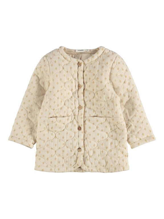 Lil Atelier Damir Long Loose Jacket - Fog - 86 cm
