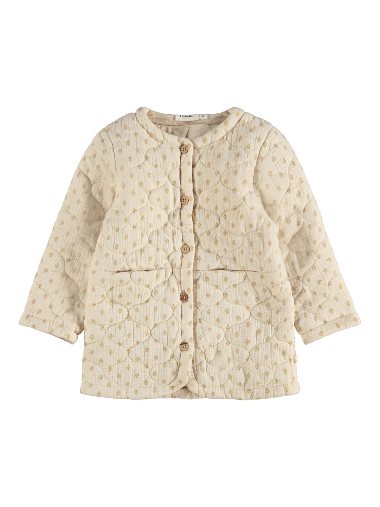 Lil Atelier Damir Long Loose Jacket - Fog - 86 cm