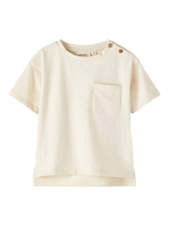Lil Atelier Dello Loose T-shirt - Turtledove - 92 cm