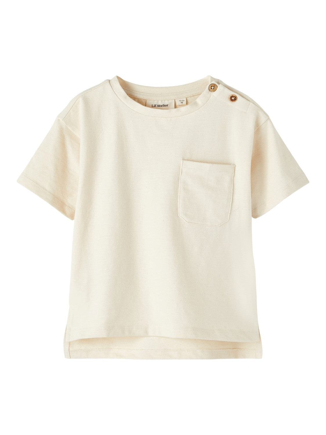 Lil Atelier Dello Loose T-shirt - Turtledove - 92 cm