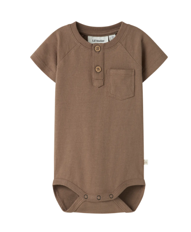 Lil Atelier Dolan - SS Body - Coca Mocha - 56 cm