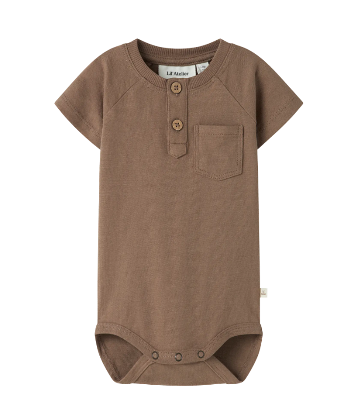 Lil Atelier Dolan - SS Body - Coca Mocha - 56 cm