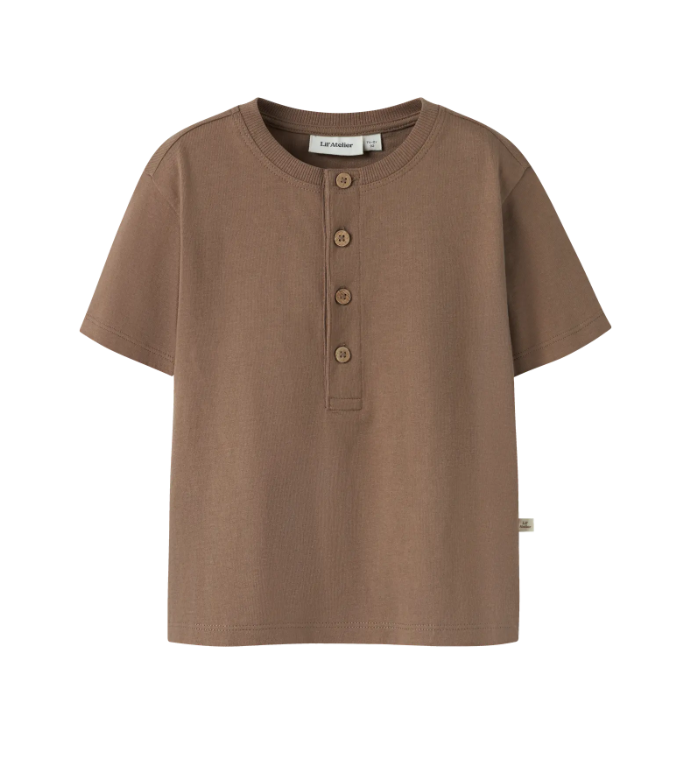 Lil Atelier Dolan - SS Loose Top - Coca Mocha - 92 cm