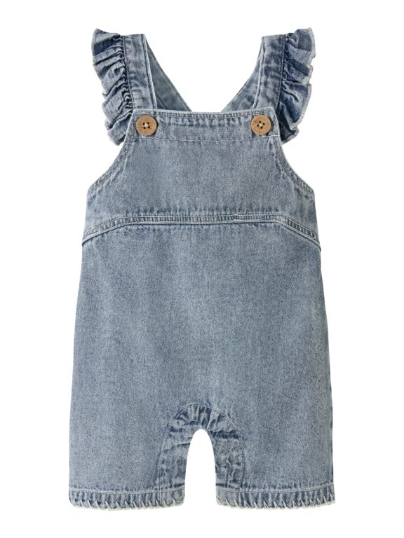 Lil Atelier Funda - Loose Denim Shortall - Medium Blue Denim - 56 cm