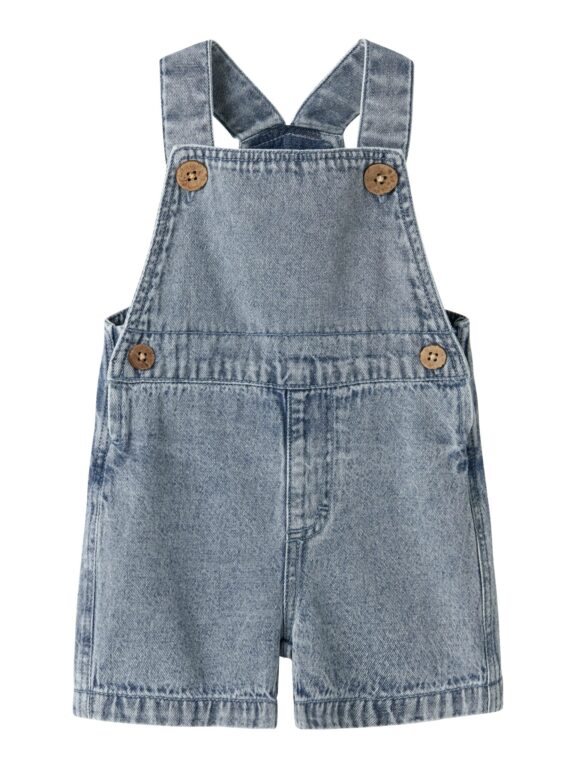 Lil Atelier Funda - Loose Shortall - Medium Blue Denim - 56 cm