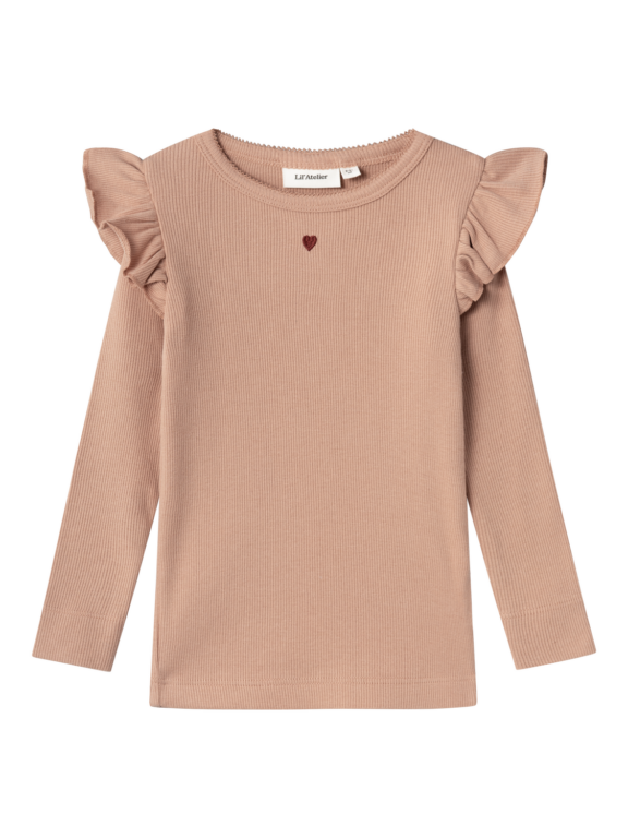 Lil Atelier Gago Kuo Slim Shirt - Nougat - 92 cm