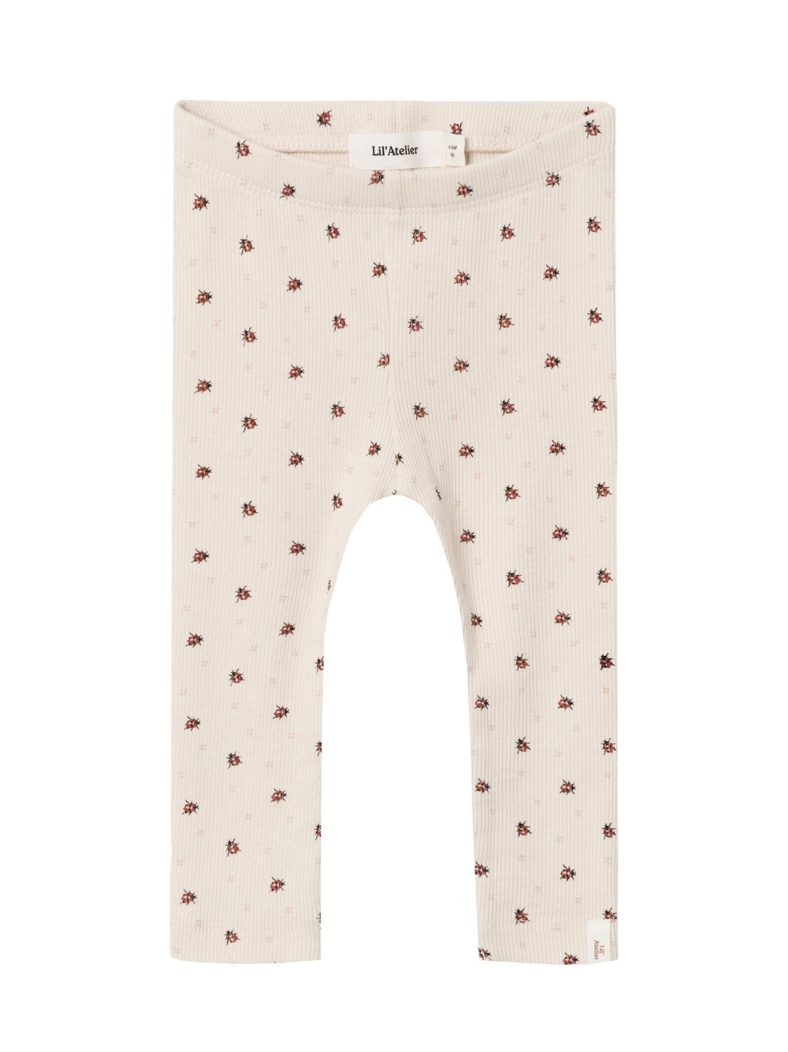 Lil Atelier Gago Slim Leggings med Mariehøne - Baked Clay - 56 cm