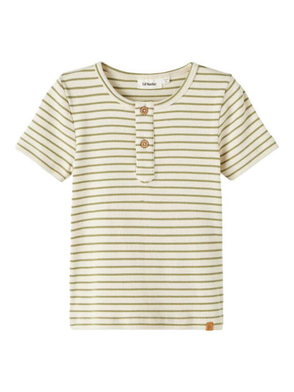 Lil Atelier Gago Slim Top - Sage - 92 cm