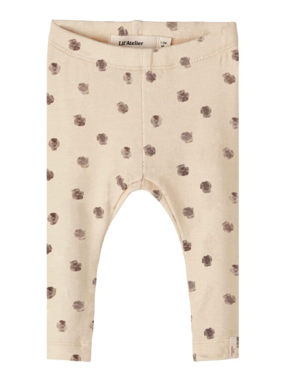 Lil Atelier Gaya Slim Leggings - Fog - 56 cm