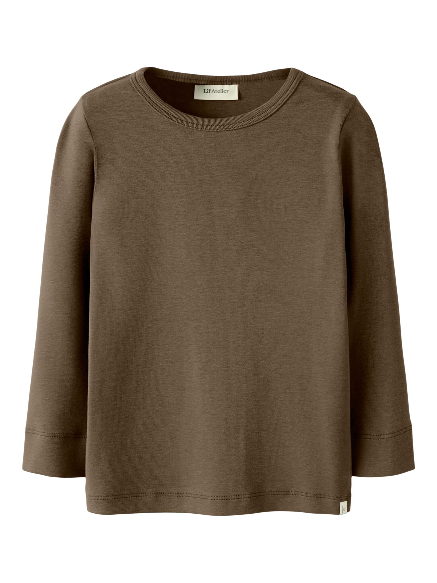 Lil Atelier Gayo - LS Slim Top NOOS - Shitake - 92 cm