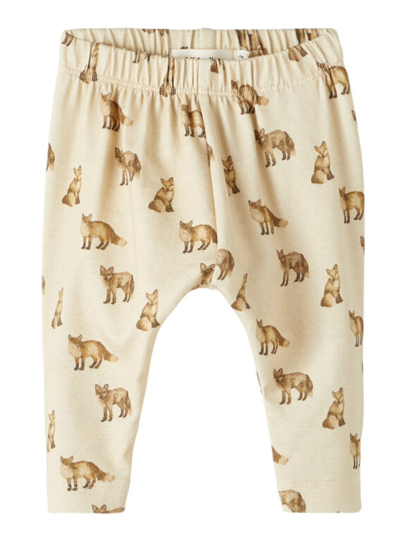 Lil Atelier Geo Loose Pants - Fog - 56 cm