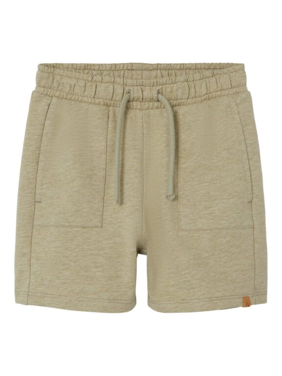 Lil Atelier Homan Loose Sweat Shorts - Sage - 92 cm
