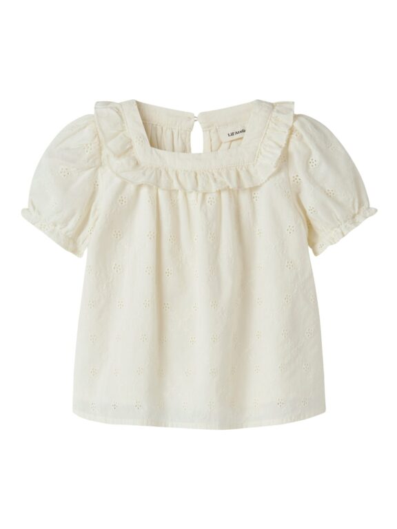 Lil Atelier Hosa - SS Loose Shirt - Coconut Milk - 92 cm